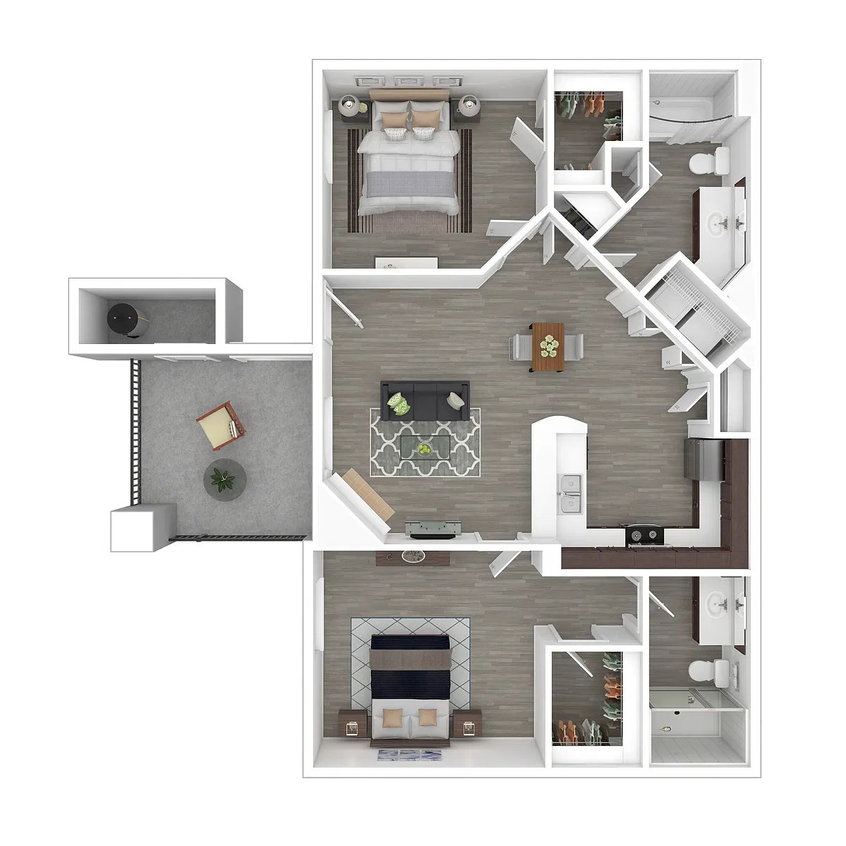 Floor plan 2x2-852- Classic