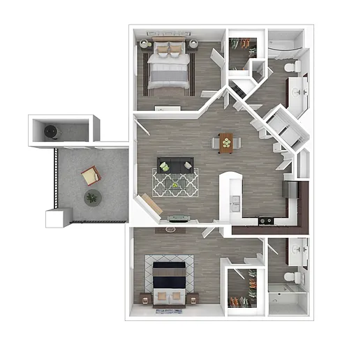 Floor plan 2x2-852- Classic