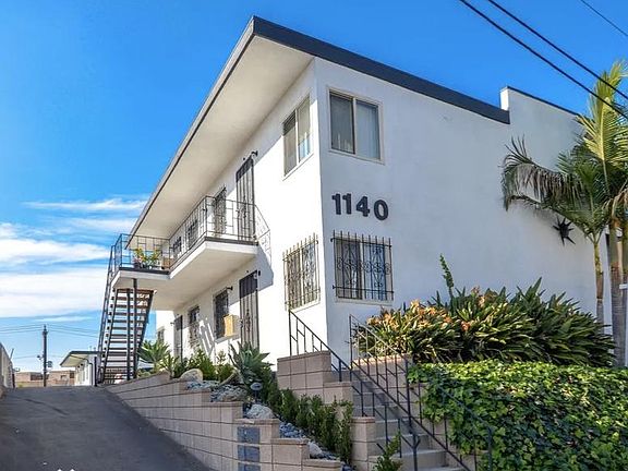 On a hill, on a dead end street