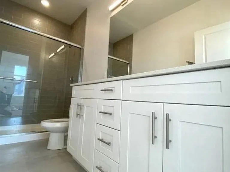 Bathroom #4: Full bathroom with double vanity from master suite (shower, sink, and toilet)