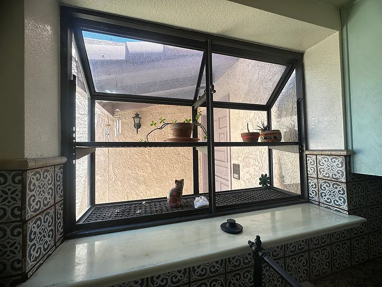 galley kitchen herb window