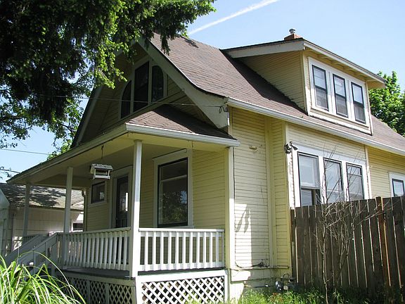 Railed front porch