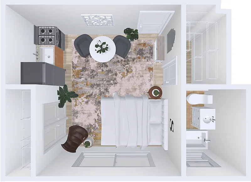 Floor plan studio 8