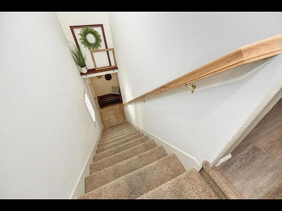 View from the top of the stairs