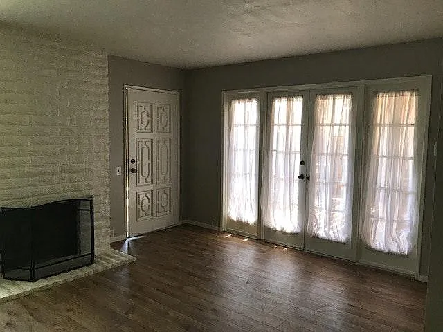 Living Room with french door to the patio