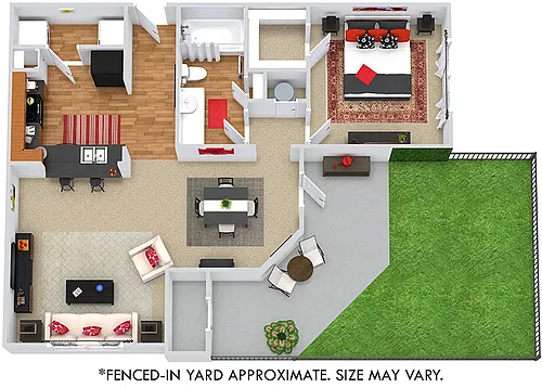 Floor plan Cade with Fenced-In Yard