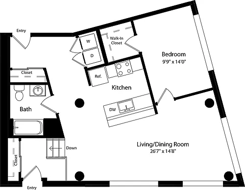 Floor plan RES1