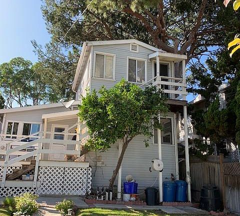 View of upstairs studio from backyard.