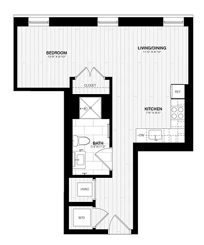 Floor plan Studio-A3