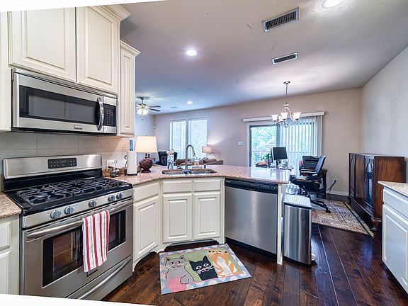 Kitchen view with gas range