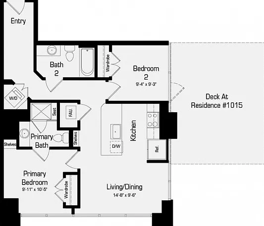 B2 | 2 bed 2 bath | 898 Sq. Ft. B2 | 2 bed 2 bath | 898 Sq. Ft.