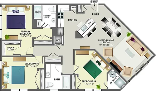 Floor plan 3A