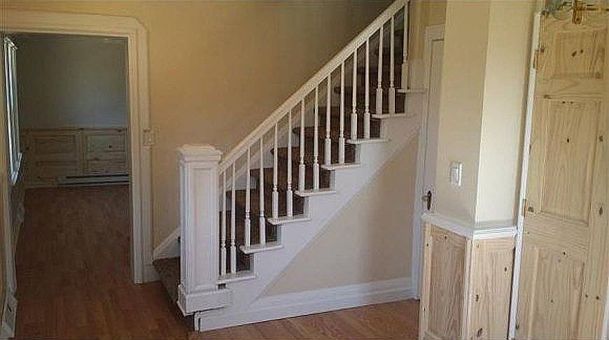 Stairway and 1/2 bath