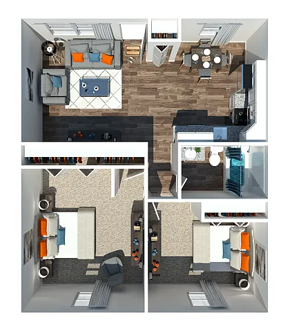 Floor plan 2 Bedroom