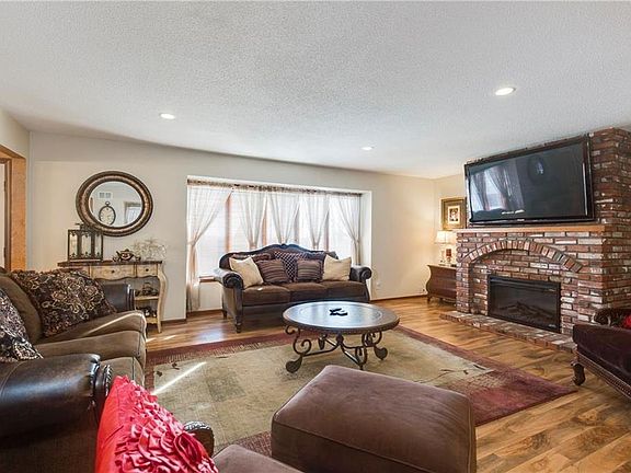 Spacious great room with pergo floors.