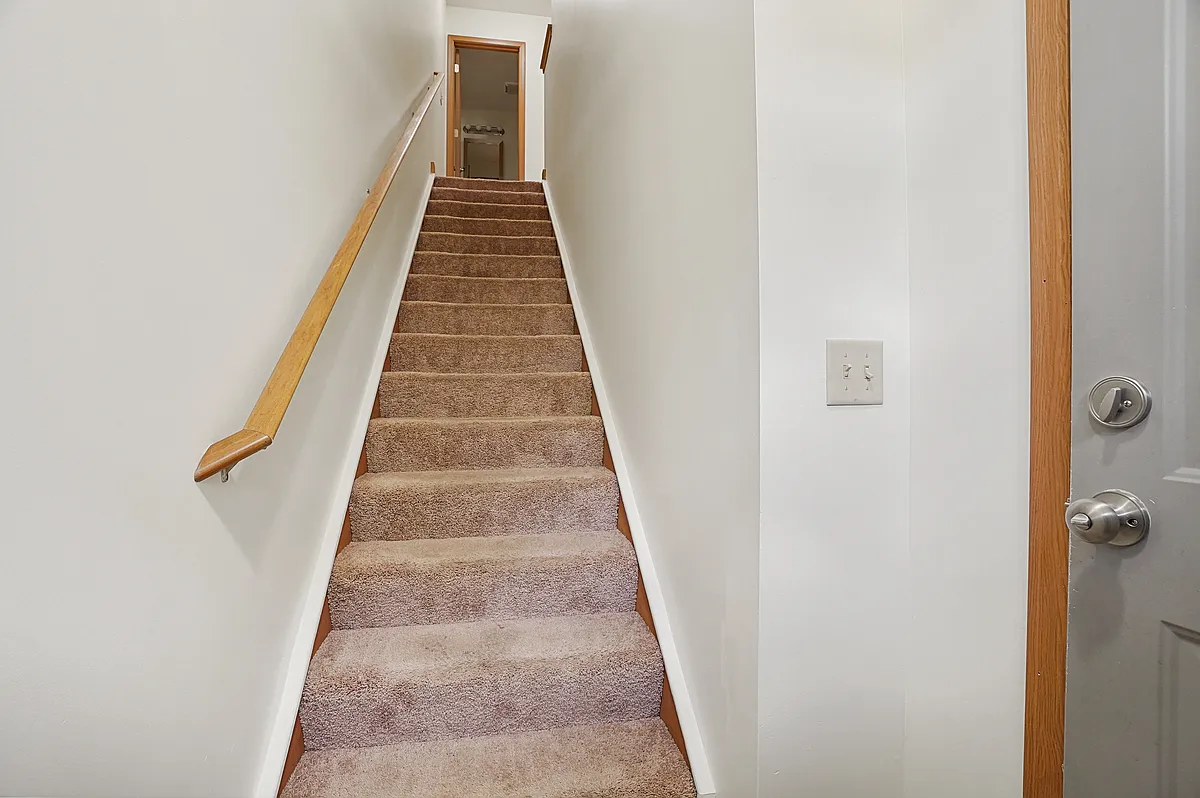 Stairs that lead tp first floor. - 1644 Bailey Rd #H