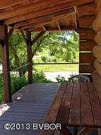 Looking west on the south facing porch.