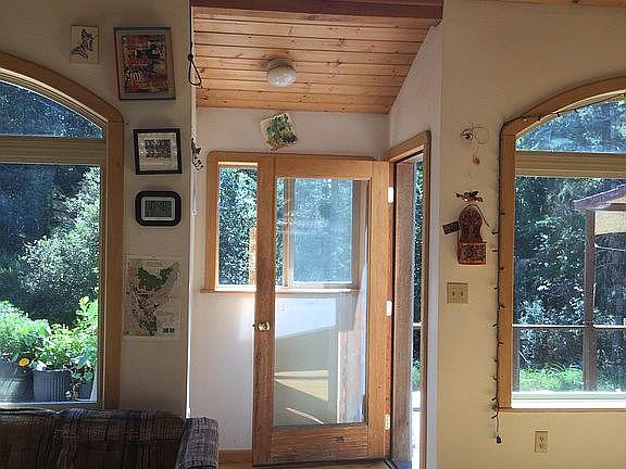 House 1 front door, eastview