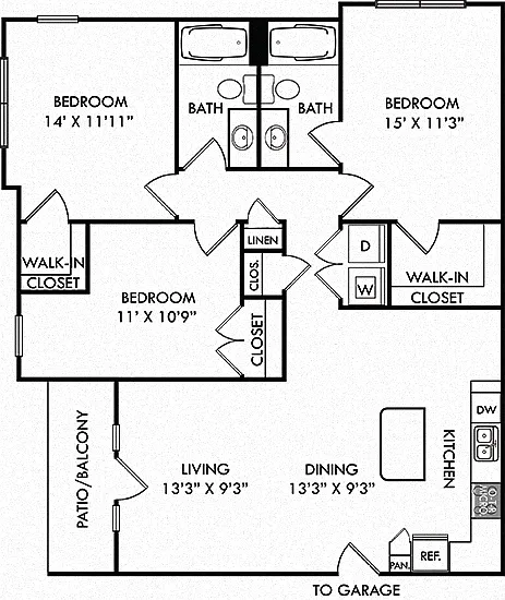 Floor plan Joplin with Attached Garage