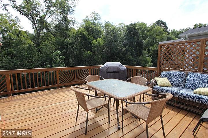Private Deck Backing to Woods