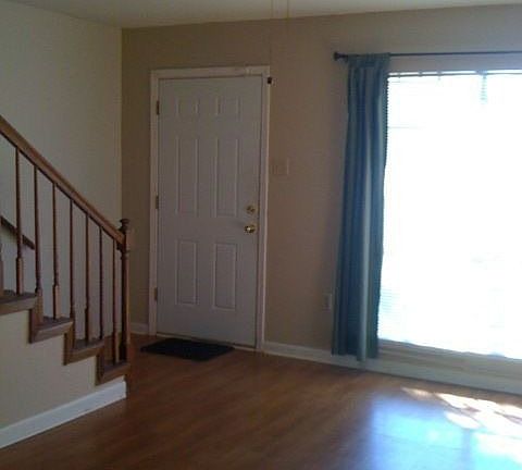 View of living room and staircase