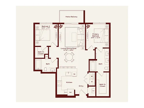 Floor plan Townes