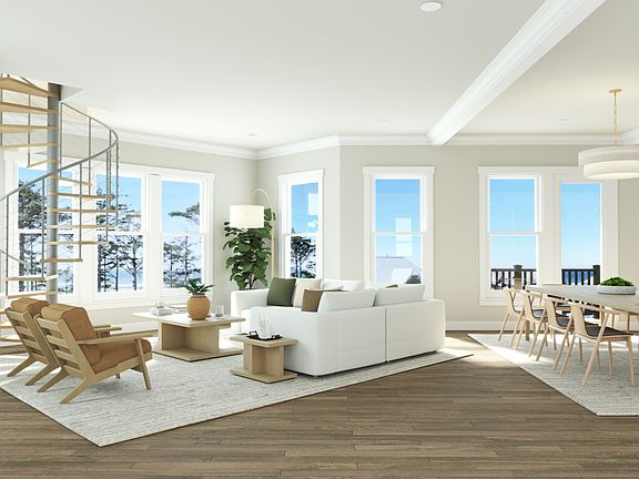 Rendering of Penthouse C Living Area