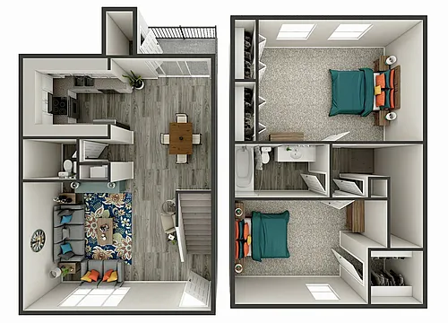 Floor plan Keystone Townhome