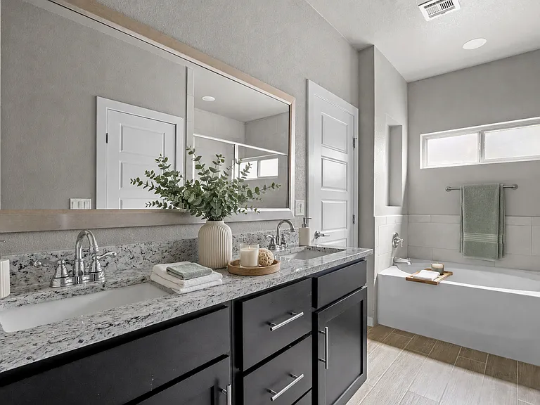 Virtually Staged Primary Bath