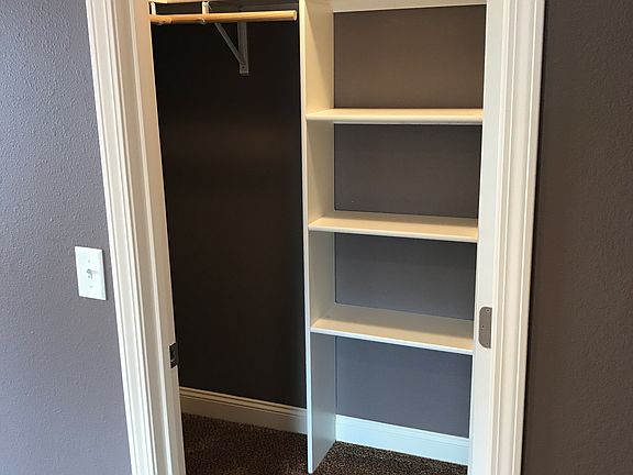 Walk-in closet/ built in shelving