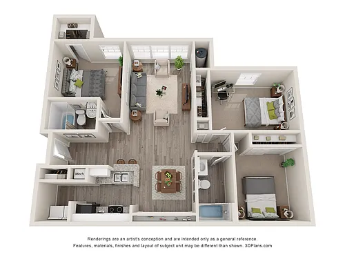 Floor plan 3x2 - The Arrow