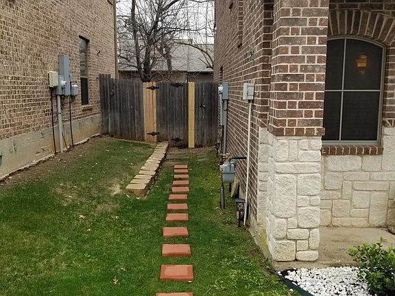 Backyard door from outside.