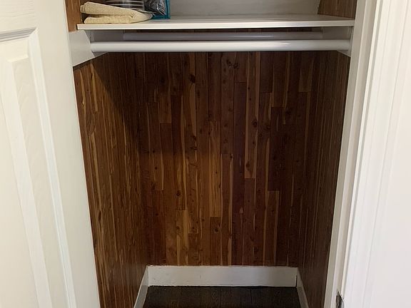 Double deep cedar hallway closet