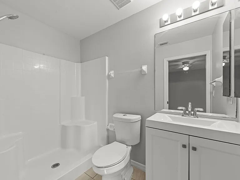 Master bathroom with walk in shower