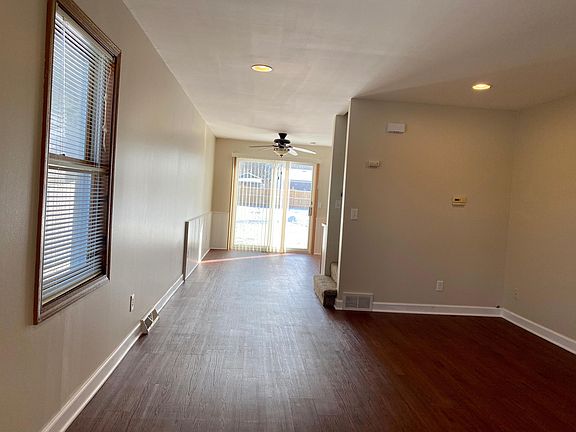 Living room looking to dining