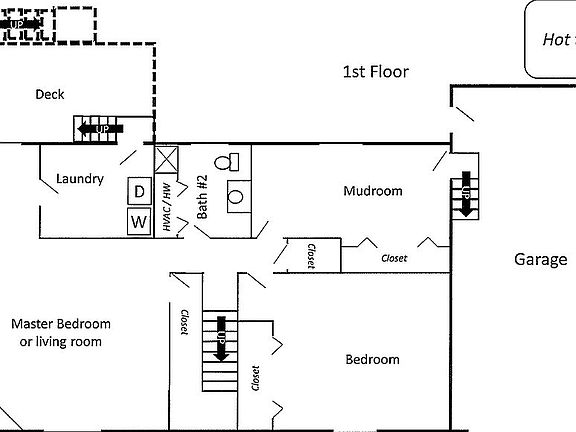 Floor plan downstairs 