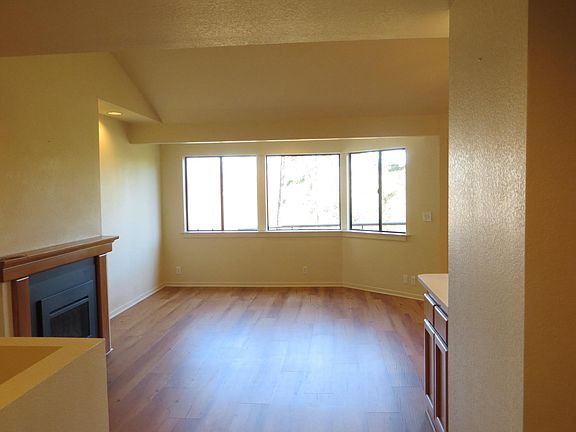 Living room with view windows.