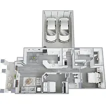 Floor plan The Astante Flat Renovated