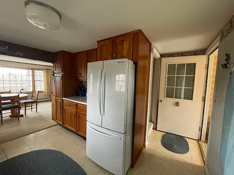Kitchen with custom cherry cabinets