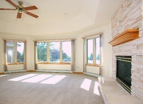 Living room with gas fireplace