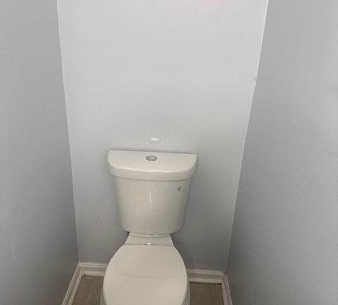 First floor half bathroom view