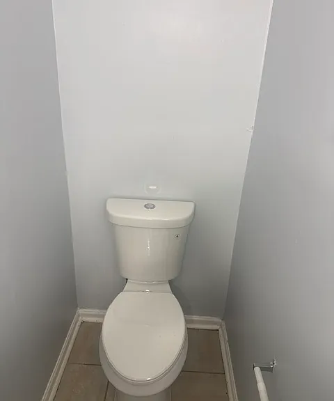 First floor half bathroom view