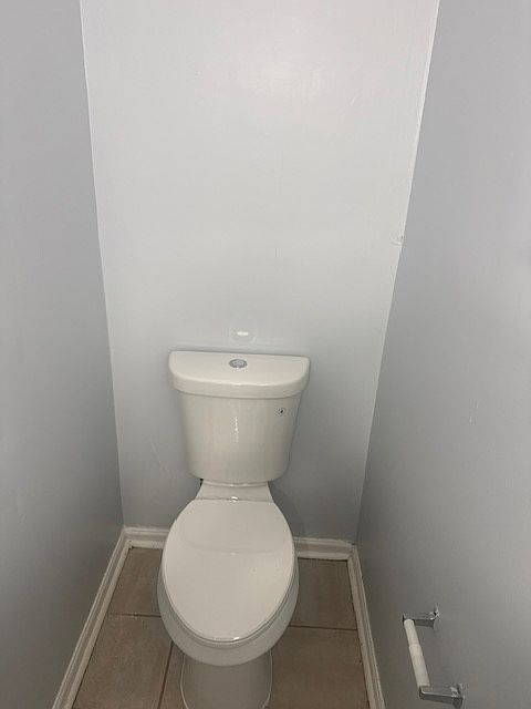 First floor half bathroom view