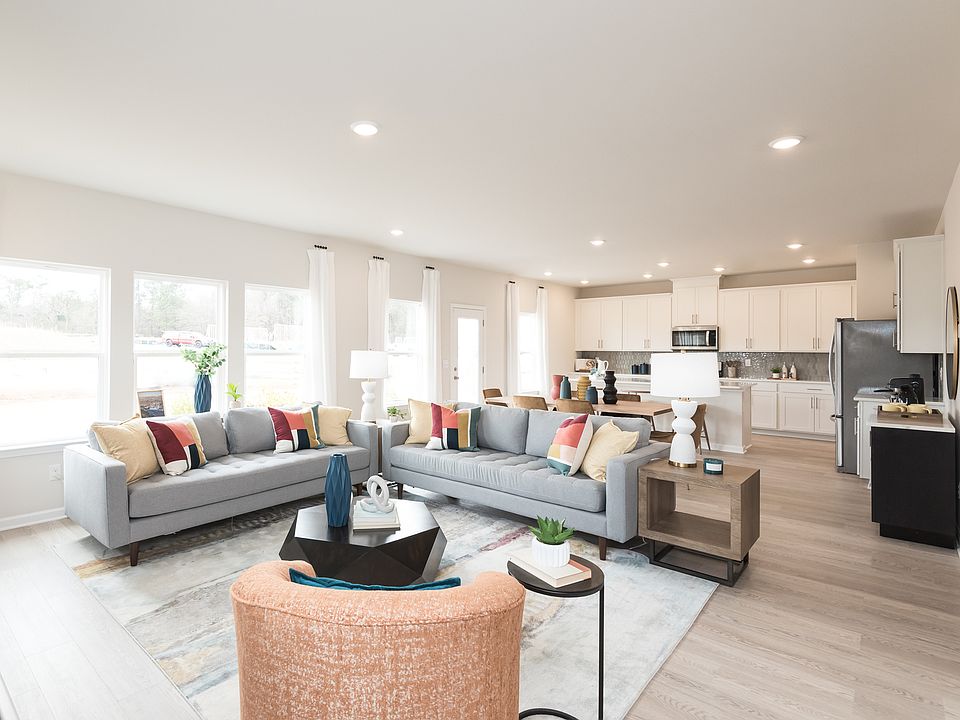 The Taylorsville floorplan with the Lush White interior package modeled at Parkside at Grayson.