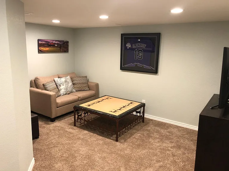 Basement living area