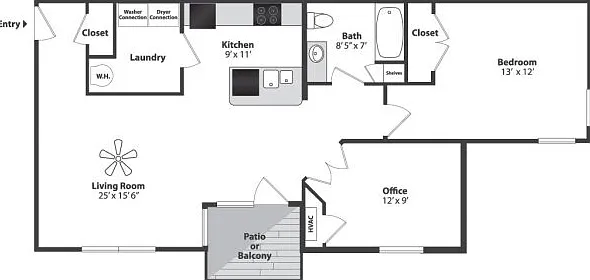 Cypress 1 Bedroom Office Cypress 1 Bedroom Office