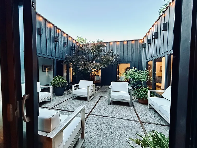 Atrium in center of property