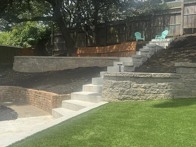 Mid Level Play Areas & Steps