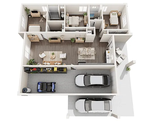 Floor plan Villa D