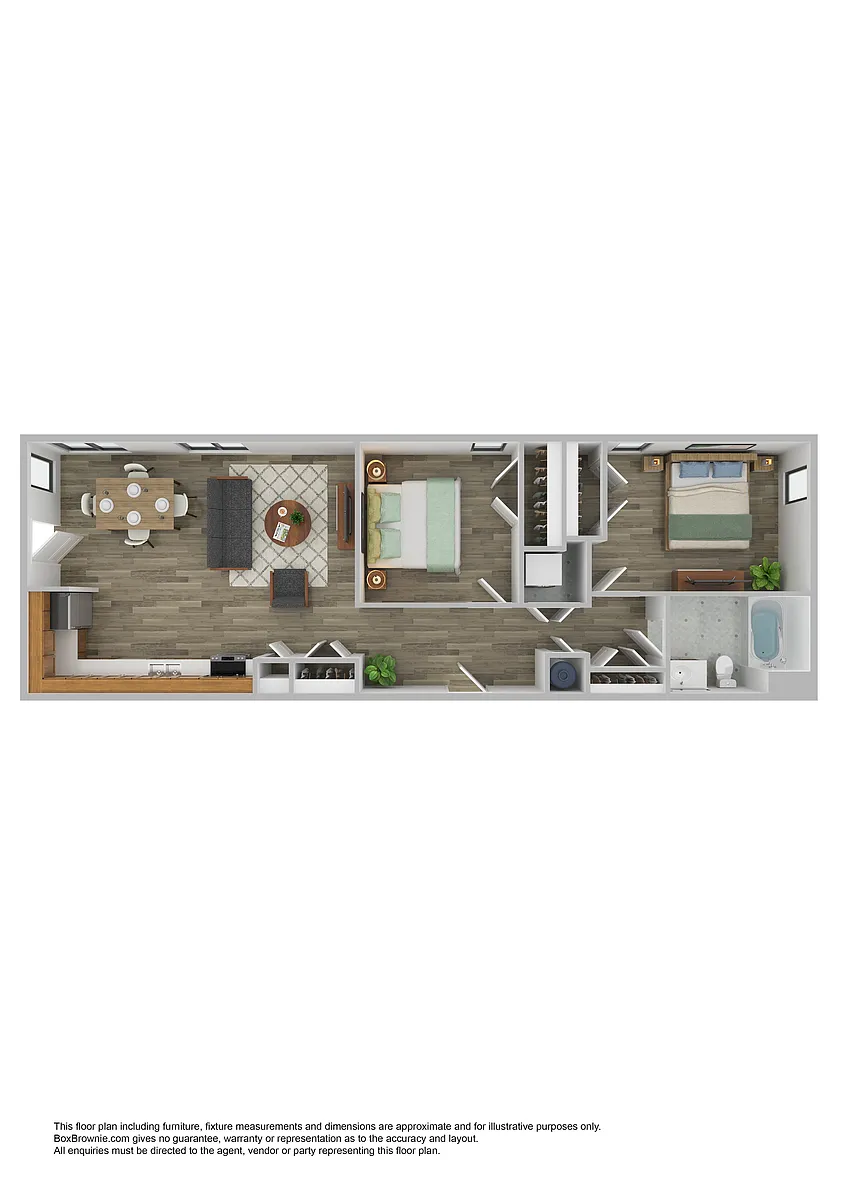 Floor plan C2-2 Bed